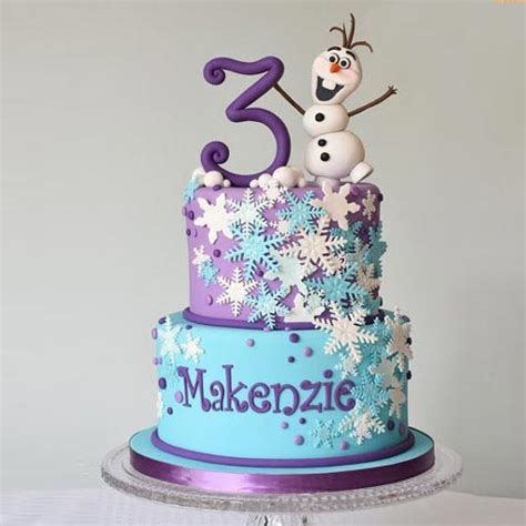 Frozen Olaf Fondant Theme cake - Delivery Chennai, Order Frozen Olaf ...