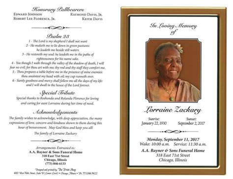 Lorraine Zackary Obituary | AA Rayner and Sons Funeral Homes