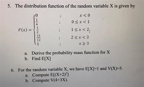 Image result for Distribution Function of a Random Variable