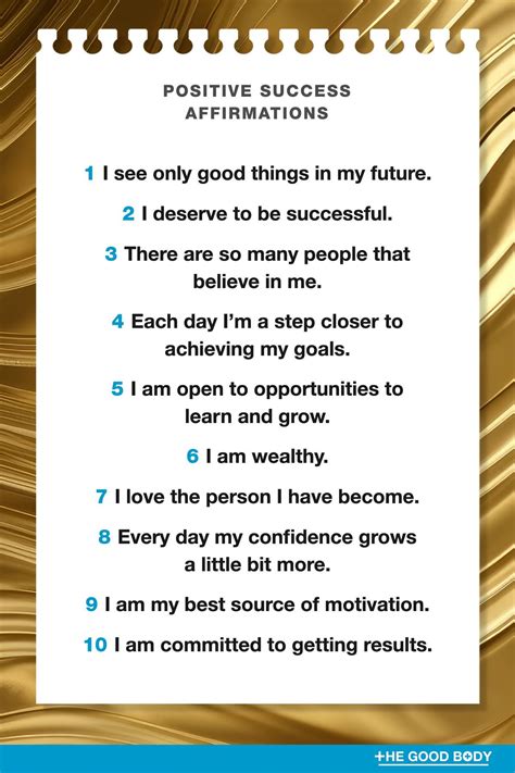 30 Affirmations for Success to Recite Every Day