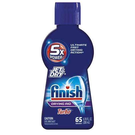 Finish Jet Dry Turbo Dry Rinse Aid, Dishwasher Drying
