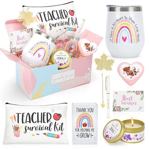 NaiCeay Best Teacher Appreciation Gifts for Women, Christmas, Birthday ...