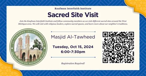 Sacred Site Visit - Masjid Al-Tawheed, Masjid At Tawheed, Kentwood, 15 ...