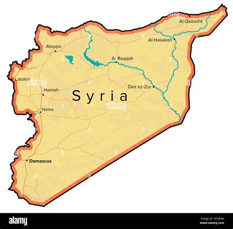 Middle East Map With Rivers