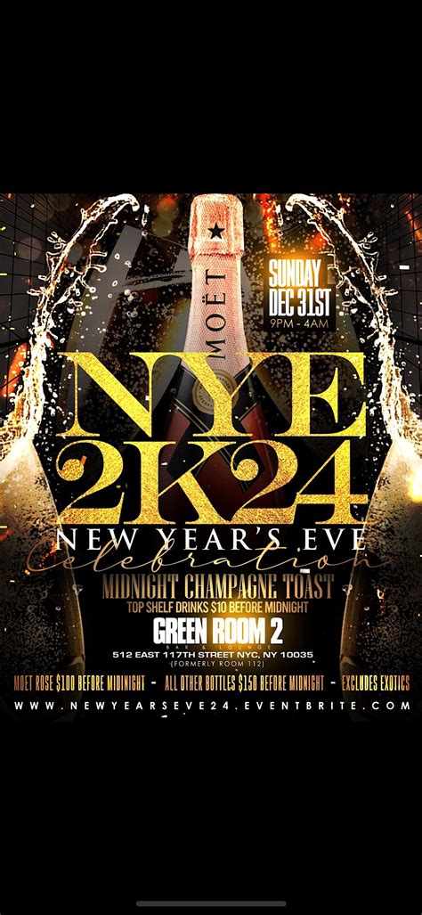 New Years’s Eve 2K24 #VegasWorldEvents, Green Room 2, New York, 31 ...