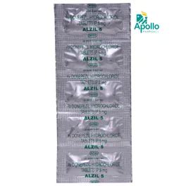 Alzil 5 Tablet | Uses, Side Effects, Price | Apollo Pharmacy
