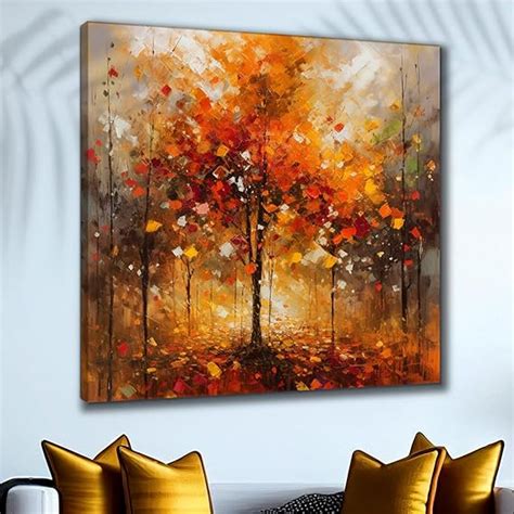 Livin'luxe paintings colorful Tree modern art canvas home decor wall ...
