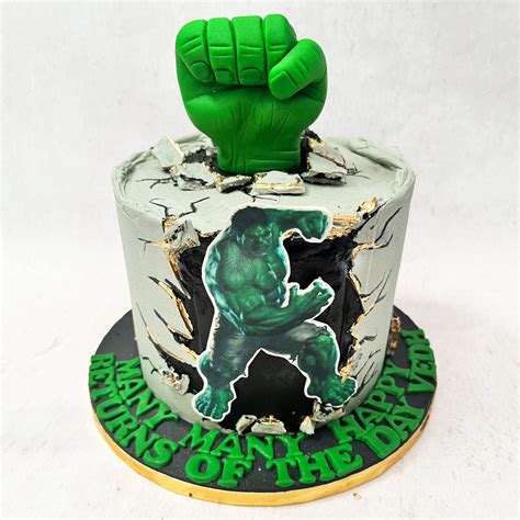 Hulk Cake | Incredible Hulk Birthday Cake | Hulk Fist Cake – Liliyum ...