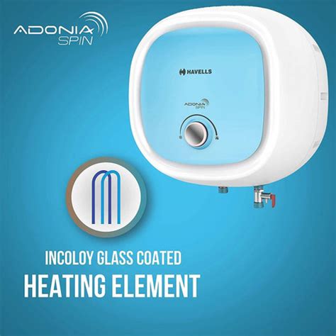 HAVELLS Adonia Spin 15 L Storage Water Geyser | 5 Star BEE Energy ...