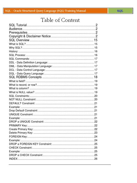 Image result for SQL Structured Query Language PDF