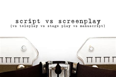 Image result for Screenplay vs Script