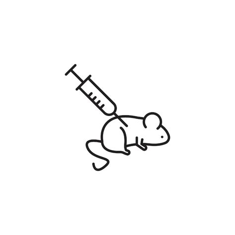 Animal testing icon set laboratory medical animal experiment vector ...
