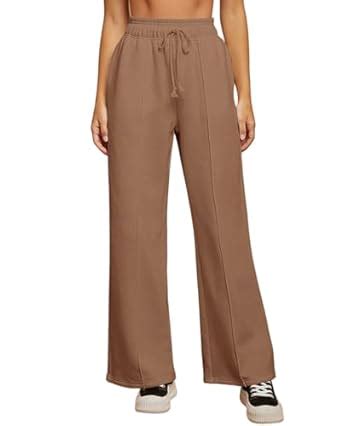 Buy Tabadtod Women's Brown Oversized Pleated Wide Leg Korean Pants (XS ...