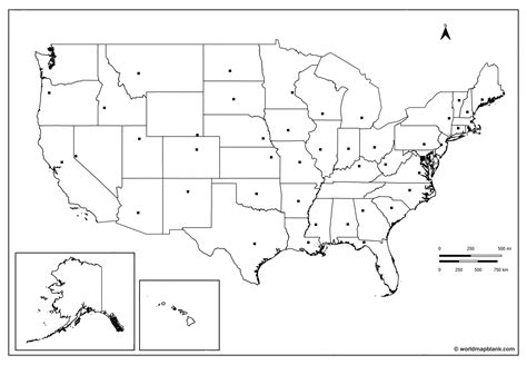 Blank Us Map Printable