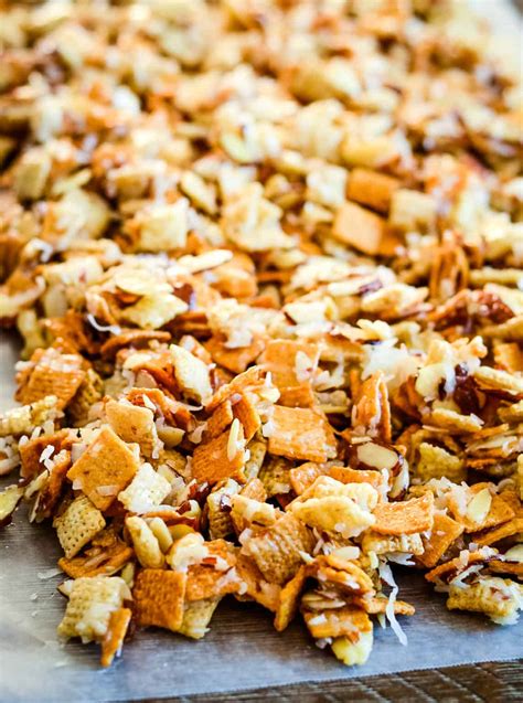 Best Sweet Chex Mix Recipe {Free Printable Gift Tags} - Creations by Kara