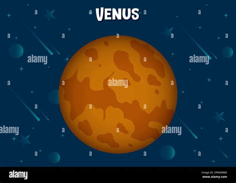 Vector illustration of Venus planet Stock Vector Image & Art - Alamy