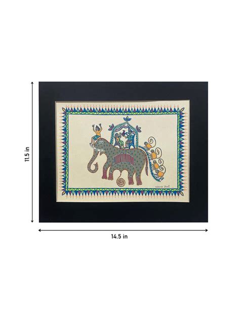 Shop Handcrafted Pithora Art of Elephant Ride Online | Order Now