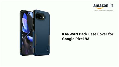 Watch KARWAN Back Case Cover for Google Pixel 9A on Amazon Live