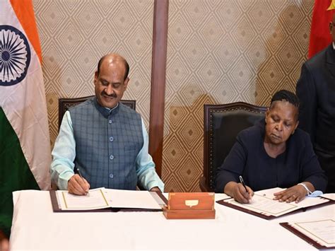 Lok Sabha Speaker Om Birla signs pact to bolster ties between India ...