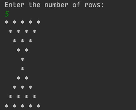 Image result for Pattern Program in Java Like Sand Glass in Java