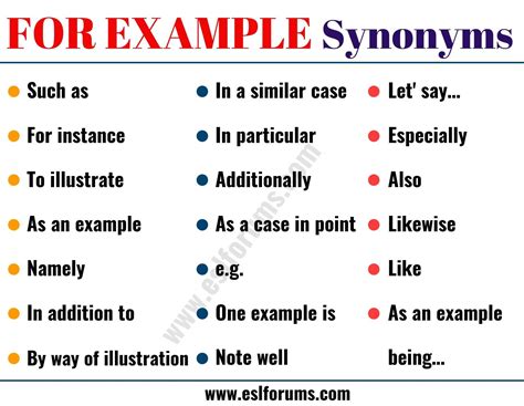 Brief Example Synonyms at Ronald Piper blog