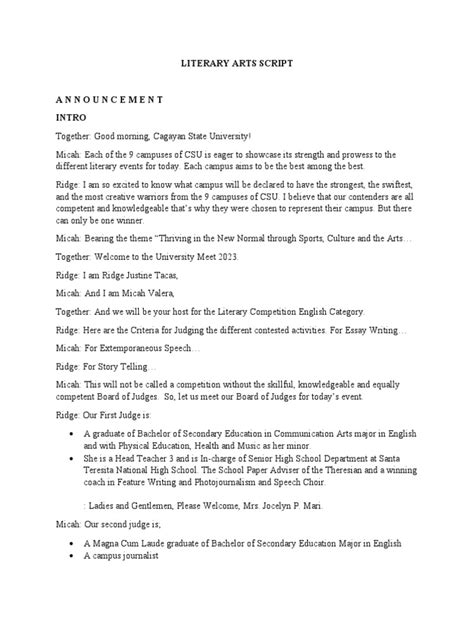 Image result for Literary Script