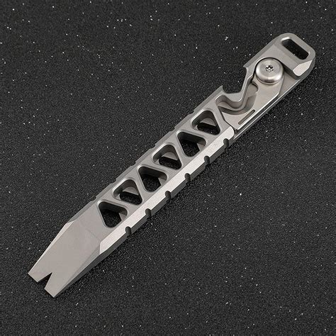 Titanium Pry Bar, Multifunctional EDC Gadget Outdoor Pry Bar Camping ...