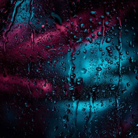 Download wallpaper 2780x2780 drops, glass, rain, moisture, window ...