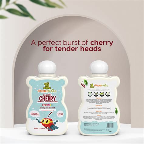 ShuShu Babies Cheeky Cherry Organic Shampoo and Conditioner for Kids