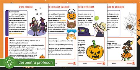 Jocuri de Halloween Planșe cu idei de activități - Twinkl
