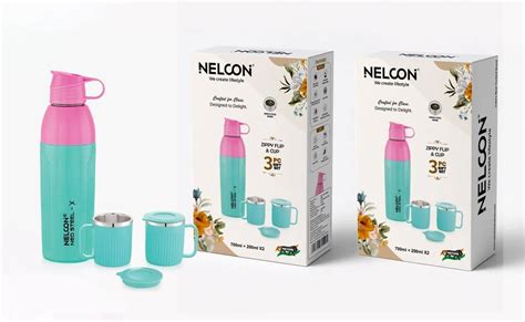 SS Bottle Gift Sets - SS NEO STEEL X ZIPPY FLIP COMBO SEA GREEN 700ML ...