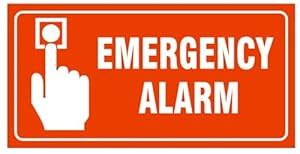 Vijay Art EMERGENCY ALARM Signboard - Premium 5mm Sunboard Sheet with ...