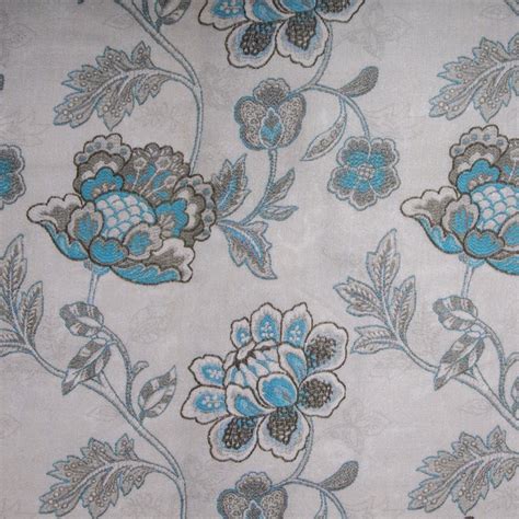 Buy Grey Blue Floral Print Viscose Voile Fabric TU 2877 Online ...