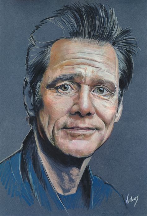 Jim Carrey, Drawing by Thierry Villers | Artmajeur