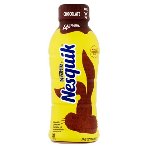 Nestlé Nesquik Chocolate Lowfat Milk, 14 fl oz - Fairway