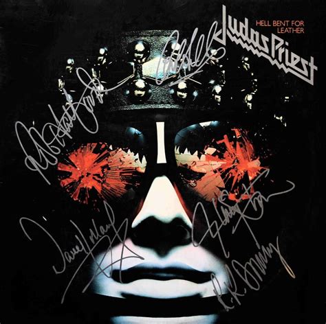 Judas Priest signed Hell Bent For Leather album | EstateSales.org