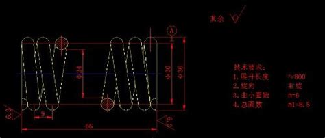 CAD 画弹簧 的图像结果