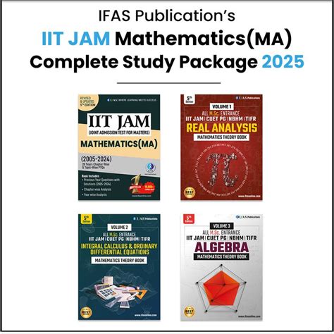 IIT JAM Mathematics Book Complete Study Materials - (4 Books ) Theory ...