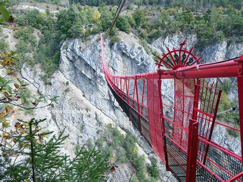 Höchste Hängebrücke - höchsten Hängebrücken der Schweiz