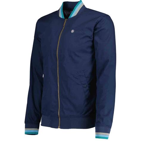 LAMBRETTA Retro Mod Triple Tipped Monkey Jacket in Navy