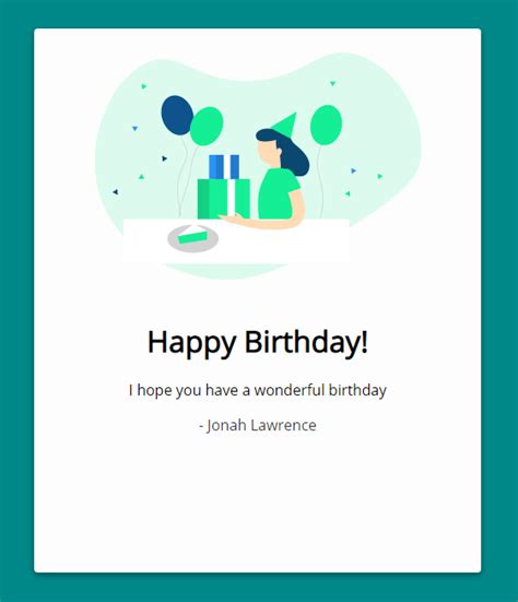Image result for HTML Birthday Card in Notepad