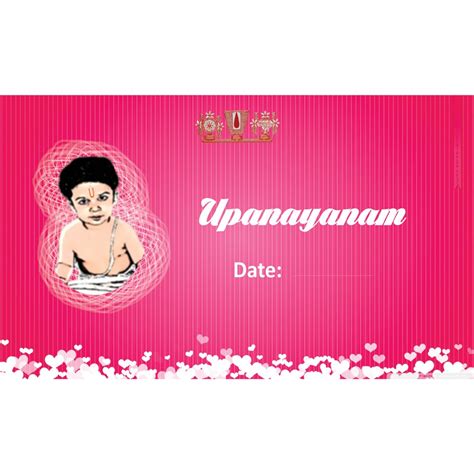 The Invitation cards CUSTOMIZED Poonal Kalyanam/Upanayanam Themed Pack ...