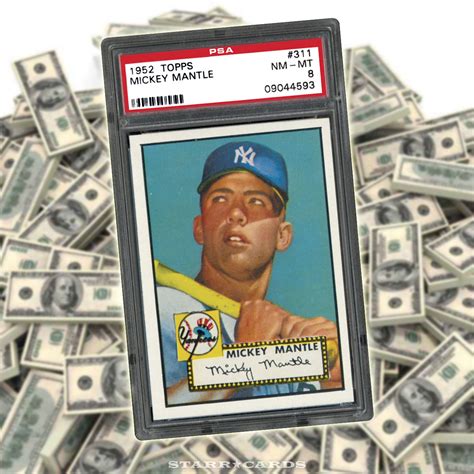 1952 Topps Mickey Mantle and top ten valuable baseball cards