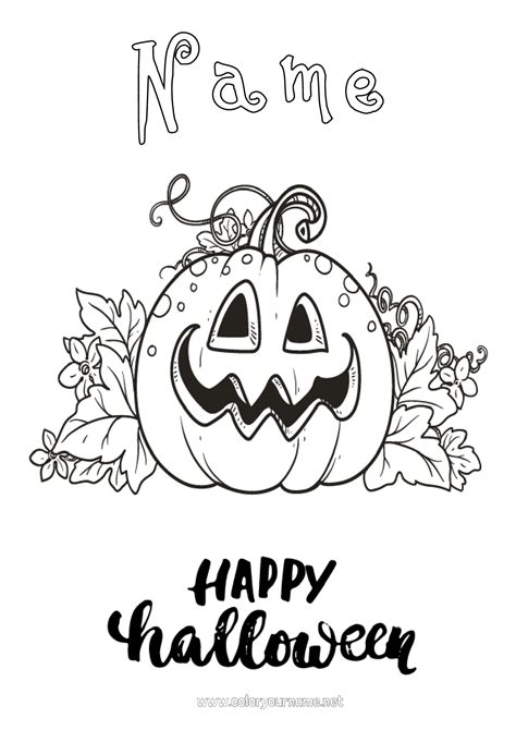 Coloring page No.9 - Pumpkin Halloween