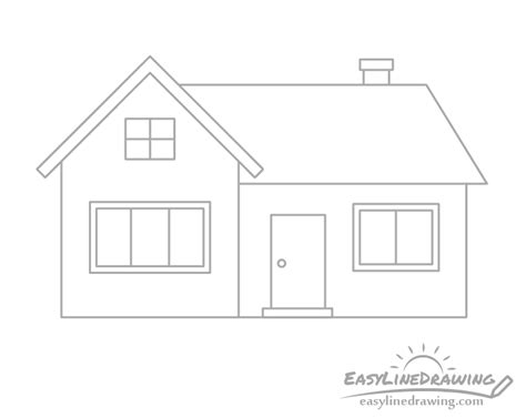 Image result for Step by Step Drawing Houses