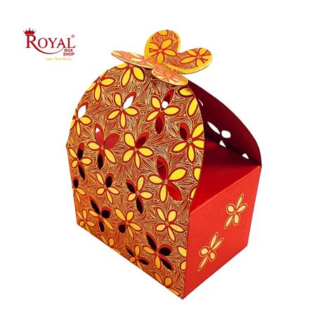 Flower Butterfly Hollow Candy Box – Elegant Gift Box by Royal Box Shop
