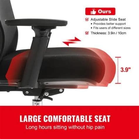 Happybuy Ergonomic Office Chair with Slide Seat, India | Ubuy