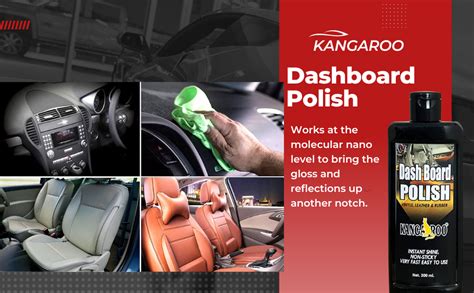 Kangaroo® New Car Care Kit Tyre Dresser 300 ml, Car Polish, Dashboard ...