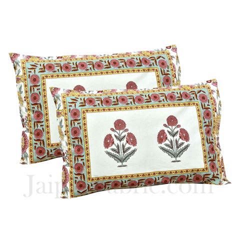 Pure Cotton Brown Color Floral Ethnic Jaipuri Double Bedsheet ...