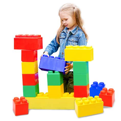 Giant Building Blocks For Kids Big Blocks For Toddlers 1-3 Biggo Blocks ...
